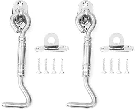 Gancio a scatto per porta da 5 pollici, chiusura a occhiello con raccordi hardware per porta finestra in acciaio inossidabile addensato