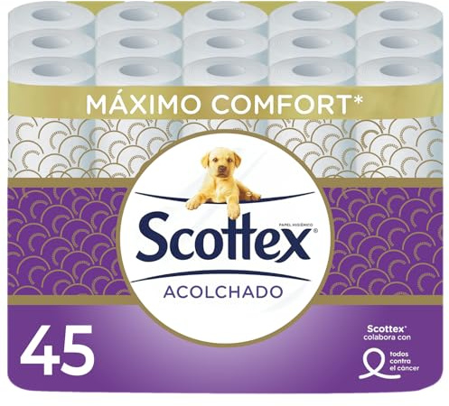 Scottex Papier toilette ultra doux à 3 plis | 45 rouleaux