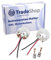 Lot de 2 supports de balais de charbon Trade-Shop avec charbons moteur compatibles avec visseuse sans fil Hilti SFC 22-A SFC22-A SFC 14-A SFC14-A remplace 2042534 / support de charbon moteur