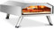 BIG HORN Forno per pizza a gas, portatile, in acciaio inox, da 30,5 cm, per pizza al forno, con pietra