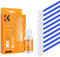 K&F Concept 24mm Full Frame Sensor Cleaning Swab*10 + 20ml Sensor Cleaner, DSLR SLR Digital Camera Sensor Cleaning Swab for Reflex and Mirrorless Digital Camera CCD and CMOS Sensors