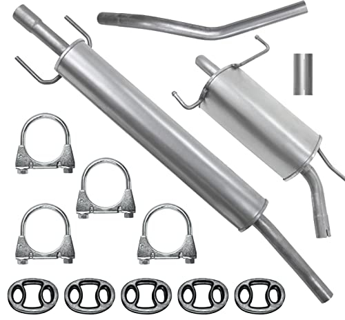 Polmo Schalldämpferset Auspuffanlage Auspuff für Opel Corsa 3 III C 1.0
