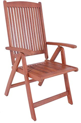 VARILANDO Gartenmöbel-Serie, Gartentische, Gartenbänke // Gartenstühle // Eukalyptus-Holz aus 100% zertifiziertem Anbau, geölt (Hochehner)