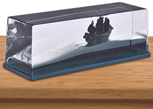 Flüssigkeitsdriftflasche Für Kreuzfahrtschiff Fluid Drift Flasche Titanic Liquid Wave Briefbeschwerer Tischdekoration Black Pearl Drift Flasche Spielzeug Geburtstagsgeschenk
