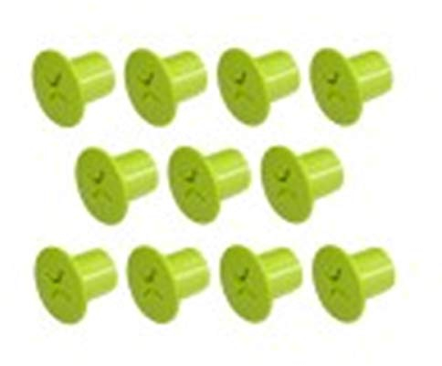 Smoby Pièce de rechange 11 vis vertes avec filetage intérieur pour toboggans Smoby et maisons de jeu