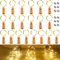 Guirlandes Lumineuses, 20 LED Bouteille Guirlande avec 12 Piles de Rechange (LR44), Blanc Chaud Bouteille Lumineuse pour Halloween Noël, Fête, Mariage