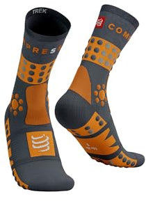 COMPRESSPORT Trekking Chaussettes de Course Unisexes pour Adulte, Magnet/Autumn Glory (Multicolore), 39-41 Mixte