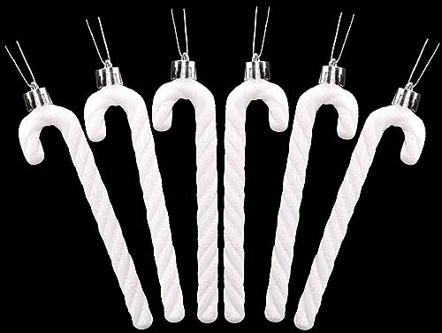 Christmas Concepts® 6 x glitzernde Zuckerstange, Weihnachtsbaumschmuck, 13 cm (5,2 Zoll)