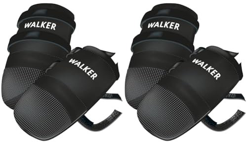 TRIXIE Wasserabweisende Hundeschuhe Pfotenschutz Walker Care, XL, 2 St., schwarz- 1959 (Packung mit 2)