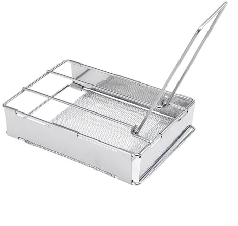 Camping Brot Toaster Tragbarer Outdoor Camping Brot Toaster Grill 304 Edelstahl Brot Toaster Für Herd Gas Feuer BBQ Grill Tragbar