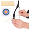 Bogenschießen Mini Bogen und Pfeil Set Erwachsene Tasche Bogen Links/Rechts Hände Recurve Bogen Kit für die Jagd Schießen Praxis Bogenschießen Unterhaltung Spaß (Schwarz)