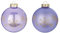 Inge Glas Weihnachtskugel verziert | Schmuckkugel einzeln mit Motiv | 8cm Christbaumkugel aus Glas (Lilac Breeze Glanz)