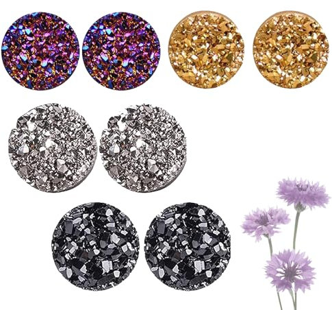 Lovilds Magnetologie Lymphvity Germanium Ohrringe, Atheniz Magnetology Ohrringe, Magnet Ohrringe Zum, Lymphknoten Ohrringe (10mm, 4paris-2)