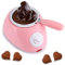 SYH&AQYE Fondoir à Chocolat, Fondoir à Bonbons et au Chocolat, Fondoir à Chocolat Électrique, Fontaine à Fondue, Kit pour Chocolat au Lait, Fromage, Beurre, Bonbons(Rose)