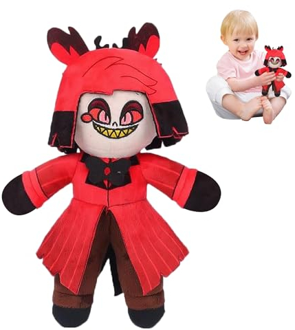 LYNBLY Hazbin Hotel Plush, Hazbin Hotel Kuscheltier, Niedlich Alastor Anime Figuren, Hazbin Hotel Anime Plush Toy für Kinder Und Erwachsene, Fans, Geburtstag Und Weihnachten