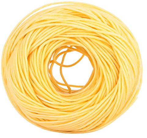 Nikou Mecha de Vela con Revestimiento de Cera de Abejas Naturals de 2 mm, Mecha de Fibra, Perfumada de 200 Pies DIY, Luz