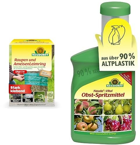 Neudorff Raupen- und AmeisenLeimring 3m plus Neudo-Vital Obst-Spritzmittel