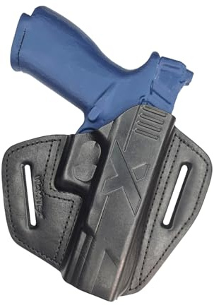 VlaMiTex U9 Schnellziehholster Leder Holster für Springfield Echelon, schwarz