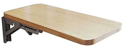 LAMEDOAT An der Wand montierter Klapptisch aus Holz, Küchen-/Esstisch, Home-Office-Arbeits-/Laptop-/Computertisch, hängender Klapptisch, herunterklappbares Bücherregal aus Holz, Lerntische, klein bis