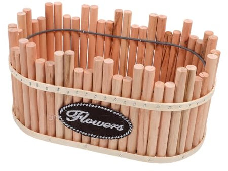 IWOWHERO Maceta De Madera Retro para Plantas Pequeñas para Suculentas y Decoración del Hogar Diseño Funcional y Compacto para Escritorios y Ventanas