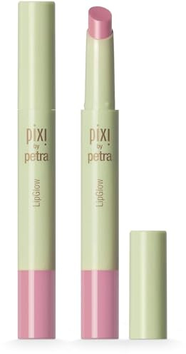 Pixi Beauty LipGlow | Lippenbalsam mit Transparenter, Aufbaubarer Farbe & Glänzendem Finish | Feuchtigkeitsspendende & Pflegende Formel für den Alltag | Farbton: Fleur | 1,5 g / 0,05 oz
