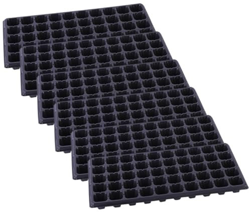 PHENOFICE Keimung 6er-Pack Mit 50 Steckplätzen Für Pflanzenkeimschalen Stabiles PVC Für Den Indoor-Garten