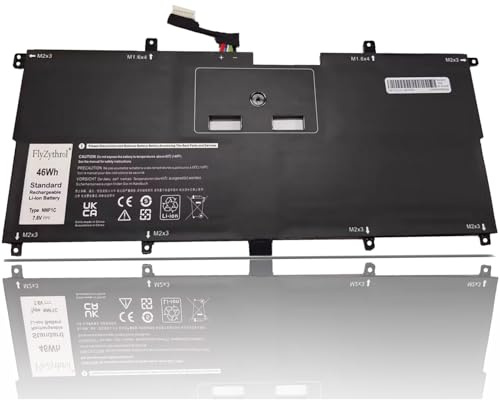 FlyZythrol 46Wh 0NNF1C battery Compatible With Dell XPS 13 9365 2-in-1 2017 | XPS 13 9365 13-9365-D1605TS 13-9365-D1805TS series P71G P71G001 battery NNF1C NP0V3 HMPFH 0HMPFH