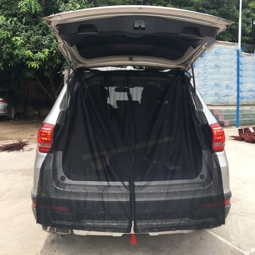 Oniissy Van Sliding Door Magnetic Insect Screen Net Camper Sunshade UV for PROTECTION Ventilation for Outdoor Camping Fishing Self-Drive Black S/L/XL(XL 192 * 150CM)