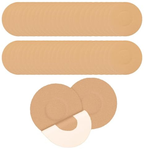 wasserdichte Klebepflaster für Freestyle Libre 2 Sensoren, nicht klebend, langlebige CGM-Sensorabdeckungen, erweiterter Schutz (50 Pcs Skin Tone)