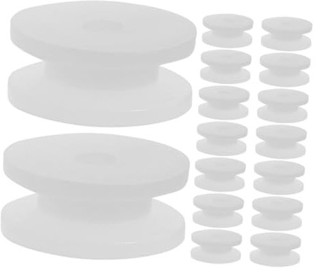 JOINPAYA 20stücke Kunststoff Riemenscheiben Für Modelle Für Bildungsprojekte Robust Und Vielseitig Einsetzbar Geeignet Für Spielzeugreparaturen Und Laborversuche Weiß