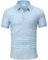 GLESTORE Poloshirt Herren Kurzarm Polo Shirt Business Basic Polohemd mit Brusttasche Blau XL
