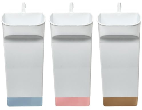 Paluplus Set 3 Evaporatori d'acqua per termosifoni in Plastica colore Bianco, misura 7,5x5x17 cm, Umidificatore con gancio integrato, Colori Assortiti -6715M