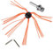 Rotary Power Chimney Brush Head Kit With Flexible Rod Chimney Cleaning Kit for Drill Machine Flue Cleaning Set