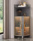 Glas-Eckvitrine mit LED-Beleuchtung – freistehendes Regal zum Präsentieren von Sammlerstücken in Haus oder Büro