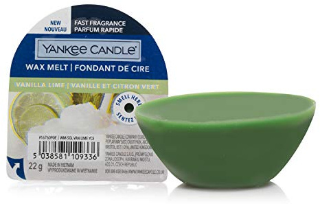 Yankee Candle Wax Melts | Vanilla Lime | Up to 8 Hours of Fragrance | 12 Count