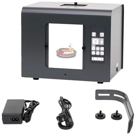 Professional Dimmable LED Photo Light Box with 6 Light Modes for Jewelry and Product Photography