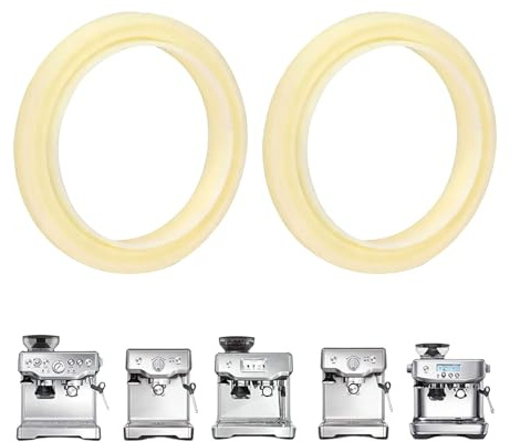 54mm Group Head Gasket 2PCS - BPA-Free High Temp Silicone Seal Ring for Breville & Sage Espresso Machines 878/870/860/840/810/500/450 | Espresso Machine Steam Ring Replacement