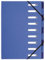 Exacompta 52982E Premium Ordnungsmappe Forever. Aus Recycling-Karton DIN A4 9 Fächer dehnbarer Rücken und 2 Gummizüge Register-Mappe Eckanner-Mappe Blauer Engel Hellblau