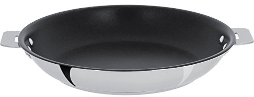 Cristel - P22QMPE - Poêle inox 22cm sans poignée amovible- Anti-adhérent Exceliss+ Collection Casteline