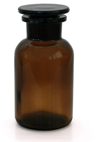 1 x Apothekerflasche 250 ml - Farbe: Braun - inkl. Glasstopfen *** Weithalsflasche Apothekerglas Stopfenflasche Laborflasche Laborglas Rundschulterflasche Weithalsflaschen Apothekergläser Stopfenflaschen Laborflaschen Laborgläser Rundschulterflaschen ***