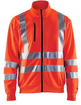 Blaklader 33581974 HOCHVISKOSES SWEATSHIRT, Rotes Hochvisier, grootte L