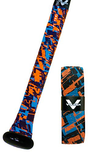 Vulcan Unisex-Erwachsene 0.50mm / 1.00mm / 1.75mm Bat Grip | Baseball/Softball | Multiple Colors Schlägergriff, Fire 'n' Ice, Standard Thickness | All