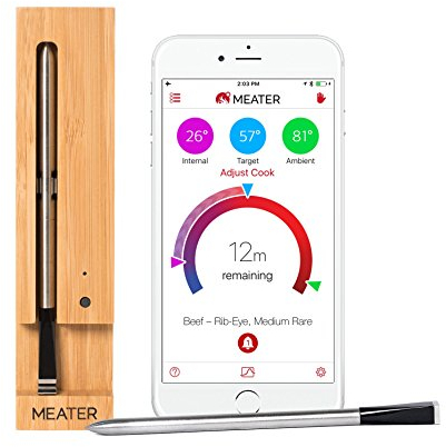 MEATER | Termometro Bluetooth Fino a 10 Metri a Sonda Senza Fili Per Forno, Grigliate, Barbecue. App in Italiano Compatibile con iPhone, Android, iPad e Tablet
