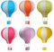 Famgee Hanging Hot Air Balloon Paper Lanterns Set Party Decoration Birthday Wedding Christmas Party Decor Gift Stripe Set Pack of 6 Pieces 30 cm (12)