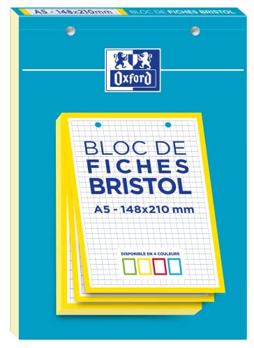 Oxford Karteikarten 14,8x21 gelber Rahmen