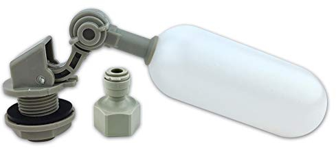 Finerfilters Adjustable Float Valve 1/4 for Reverse Osmosis, Aquariums, Hydroponics, Automatic Feeders (1 Pack)
