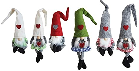 NETPROSHOP Kantenhocker Wichtel Zwerg Felix und Anna Gr. 37 x 9 cm Beine 8 cm Auswahl, Farbe:Weiss, Auswahl:Mann XS