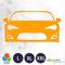 Decus GT86 Front XXL 1910 (orange) // Sticker OEM JDM Style Aufkleber
