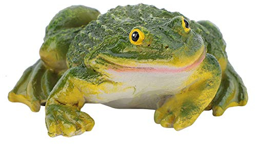 Haofy Ornamento decorativo della rana della resina della statua della rana, figurina della rana all'aperto per il giardino dello stagno di prato Arredamento fai da te