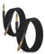 RUXELY Câble Instrument Audio Stéréo 6.35mm (6M/2 Pack) Cordon Tressé en Nylon Jack TRS 1/4 Mâle vers Mâle pour Guitare Électrique,Basse,Clavier,Table de Mixage,Amplificateur,Haut-parleur,Égaliseur